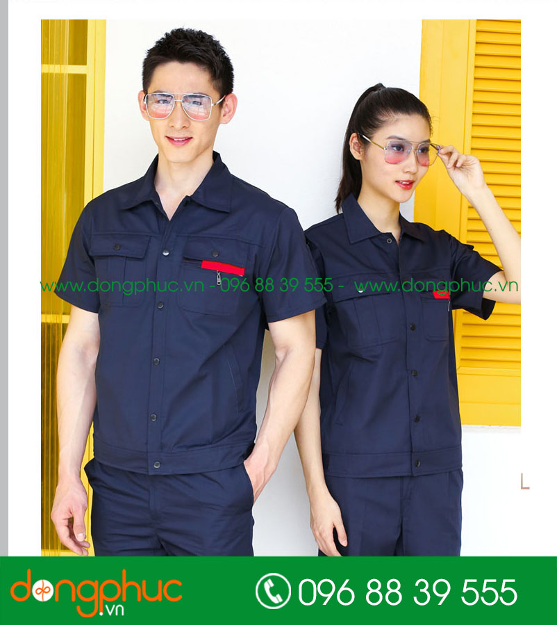 Mẫu bảo hộ màu tím than cộc tay
